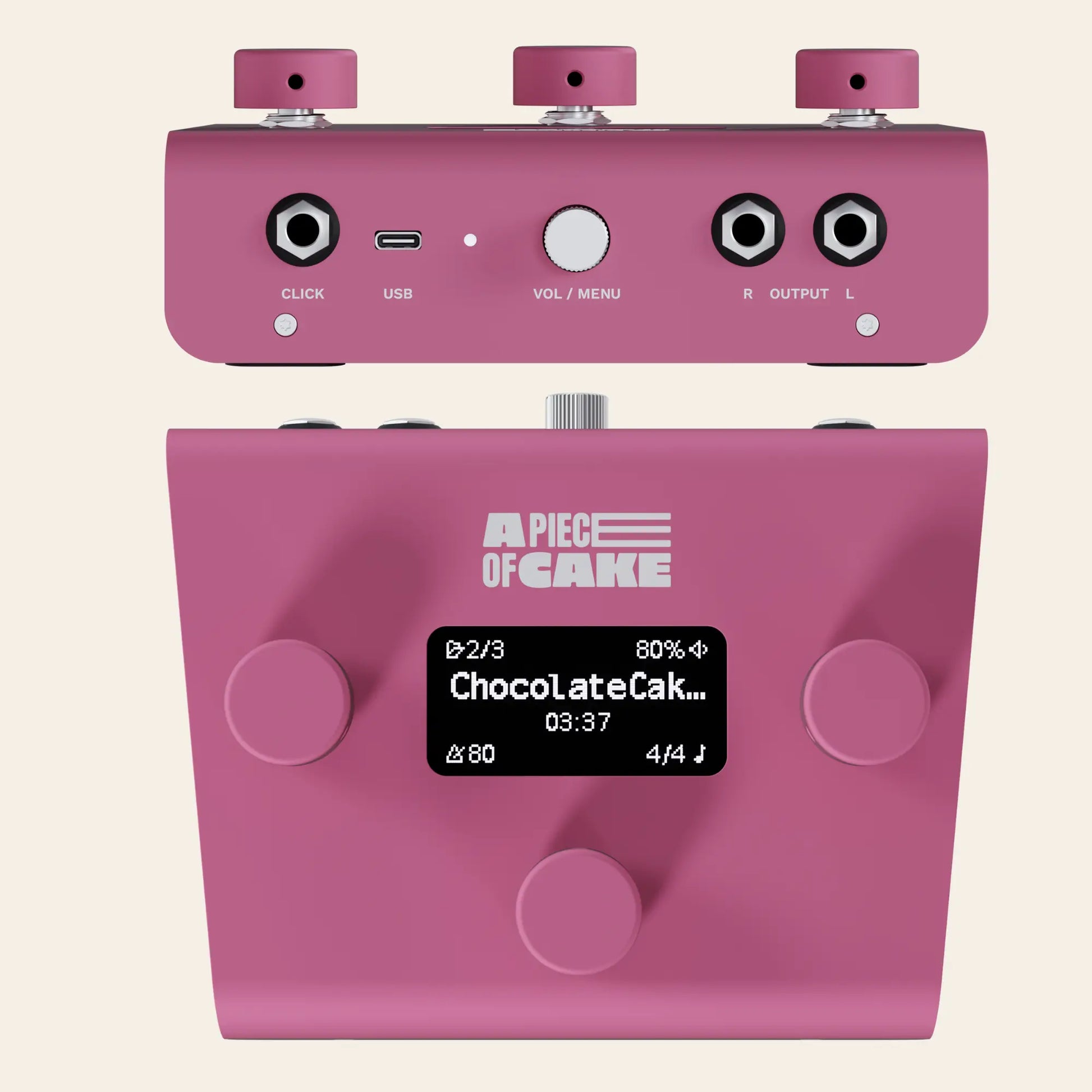 A piece of cake backing track player